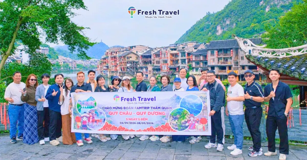 Đoàn Quý Châu - Trung Quốc - [04/09/2026] - Tour khách đoàn Fresh Travel